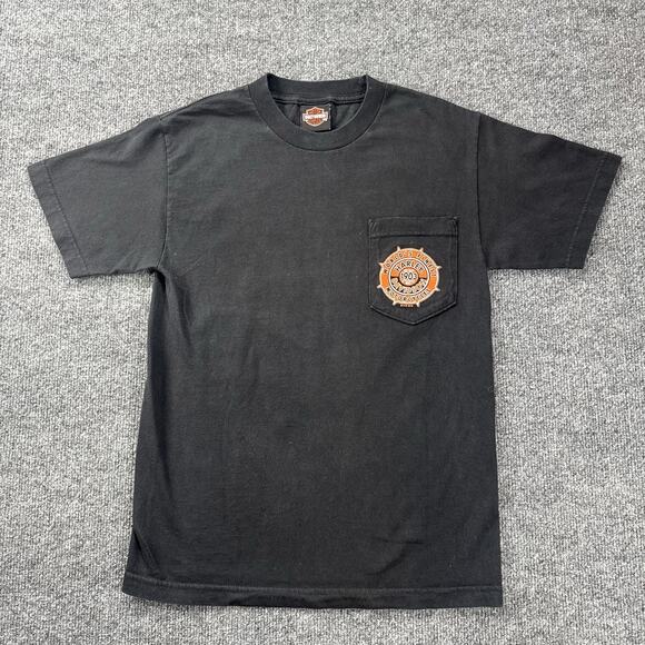 Harley Davidson Graphic T Shirt Front & Back Hit Jamaica, Youth XL / Womens S - Picture 6 of 11